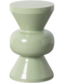 Table d’appoint ronde vert sauge en métal 30x30x50 cm Ovela