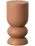 Table d’appoint terracotta en métal 31x31x58 cm Savena