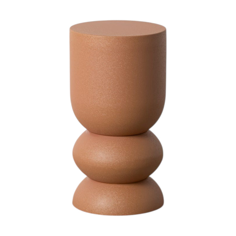 Table d’appoint terracotta en métal 31x31x58 cm Savena Ixia - 1