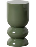 Table d’appoint vert kaki en métal 31x31x58 cm Savena