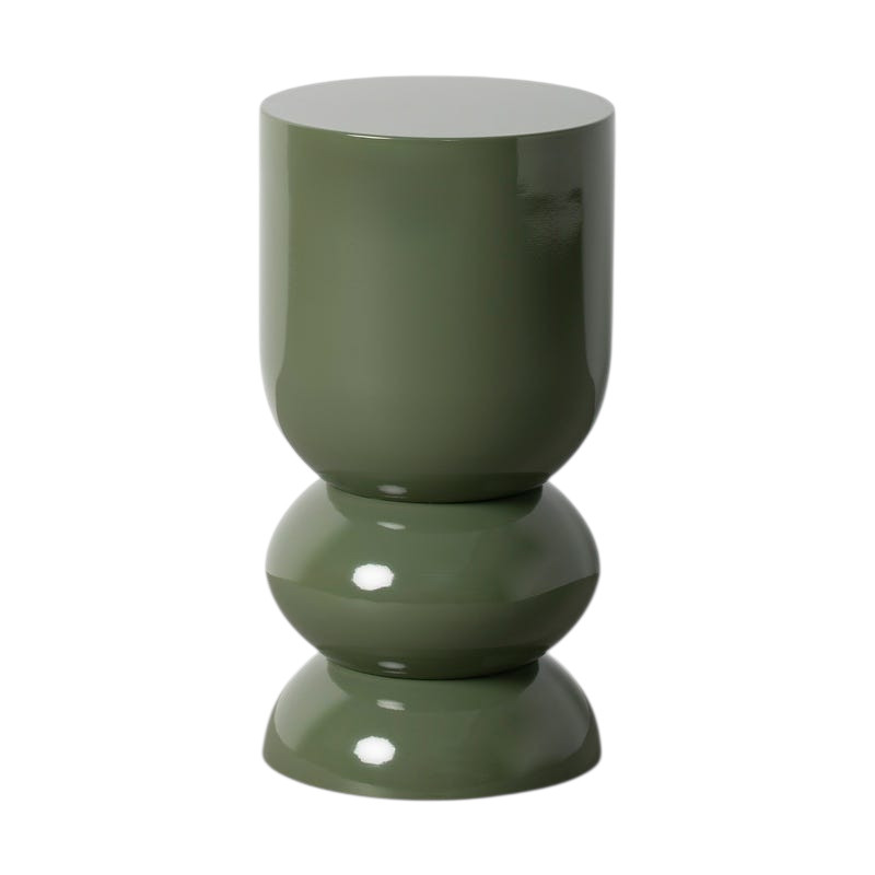 Table d’appoint vert kaki en métal 31x31x58 cm Savena Ixia - 1
