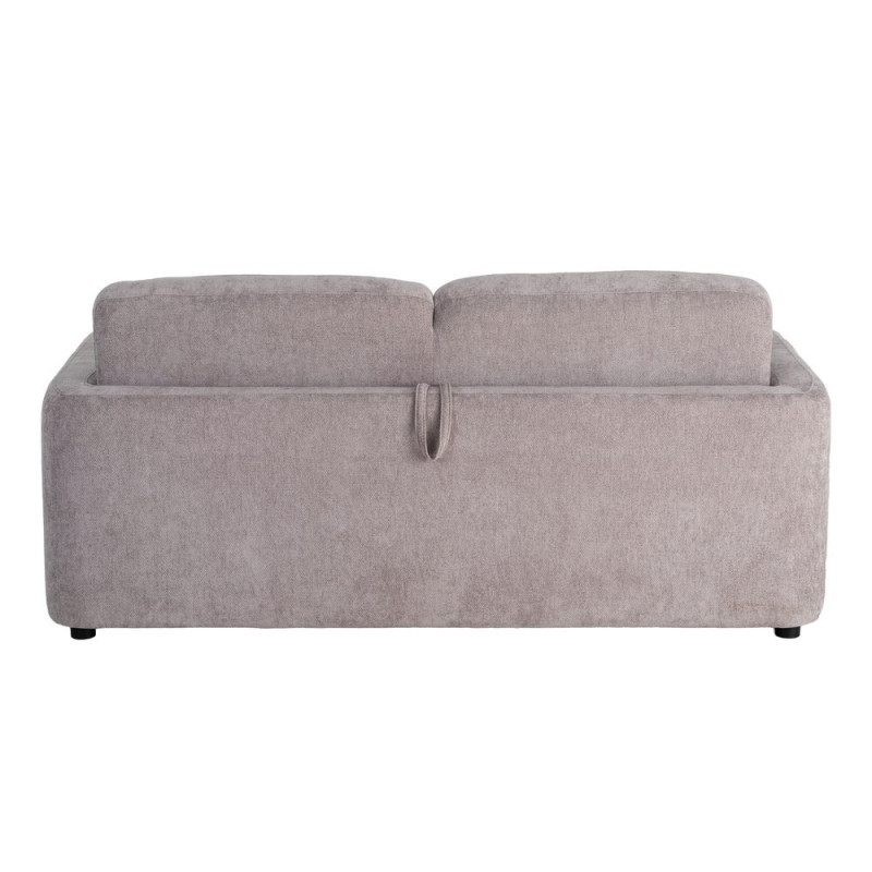 Canapé convertible gris taupe en tissu 194x104x88 cm Garevo Ixia - 7