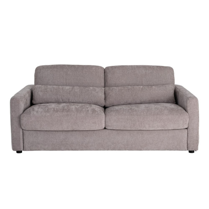 Canapé convertible gris taupe en tissu 194x104x88 cm Garevo Ixia - 2