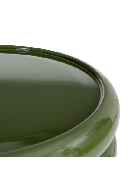 Table d’appoint ronde vert olive en métal 41x41x50 cm Oronz Ixia - 4