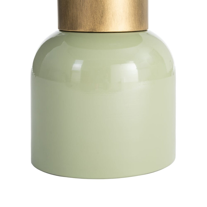Table d’appoint ronde vert sauge et doré en métal 40x40x43,5 cm Sueca Ixia - 6
