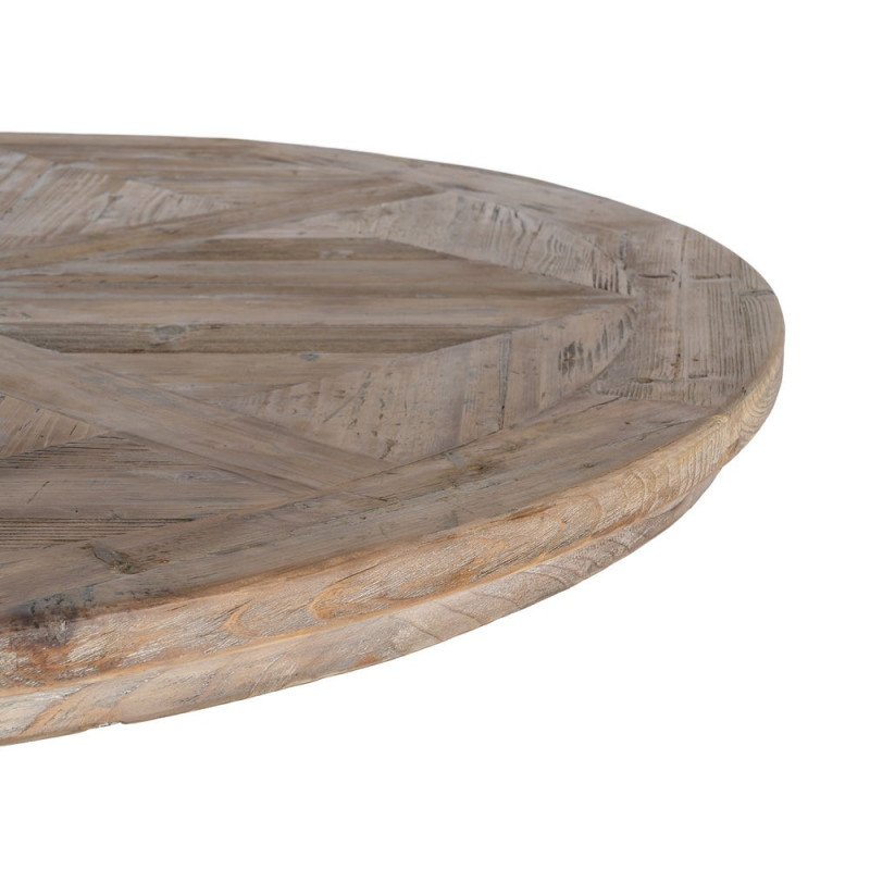Table à manger ronde pin recyclé naturel 140x140x76 cm Riverla Ixia - 6