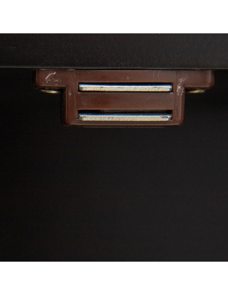 Buffet 3 portes noir et blanc en sapin 150x50x75,5 cm Almararo Ixia - 7