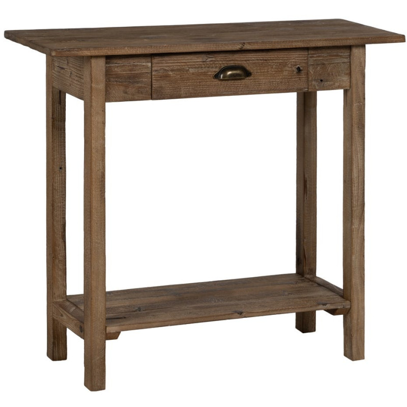 Console d’entrée bois naturel 90 cm Belarira Ixia - 1