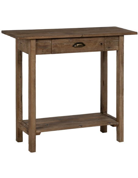 Console d’entrée bois naturel 90 cm Belarira Ixia - 1