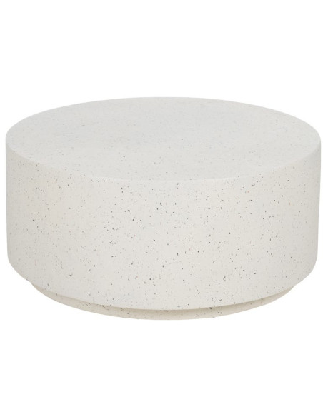 Table basse ronde extérieure blanche 90 cm Gavelaya Ixia - 1