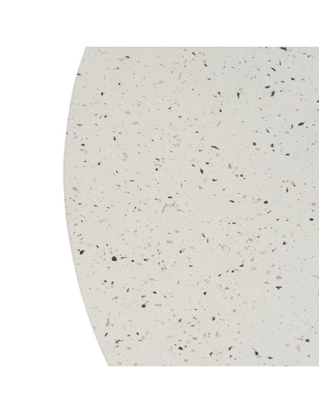 Table basse ronde extérieure blanche 90 cm Gavelaya Ixia - 2