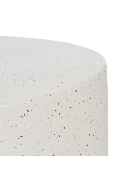 Table basse ronde extérieure blanche 90 cm Gavelaya Ixia - 4