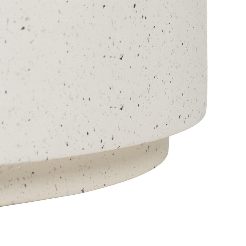 Table basse ronde extérieure blanche 90 cm Gavelaya Ixia - 6