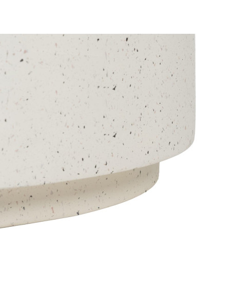 Table basse ronde extérieure blanche 90 cm Gavelaya Ixia - 6