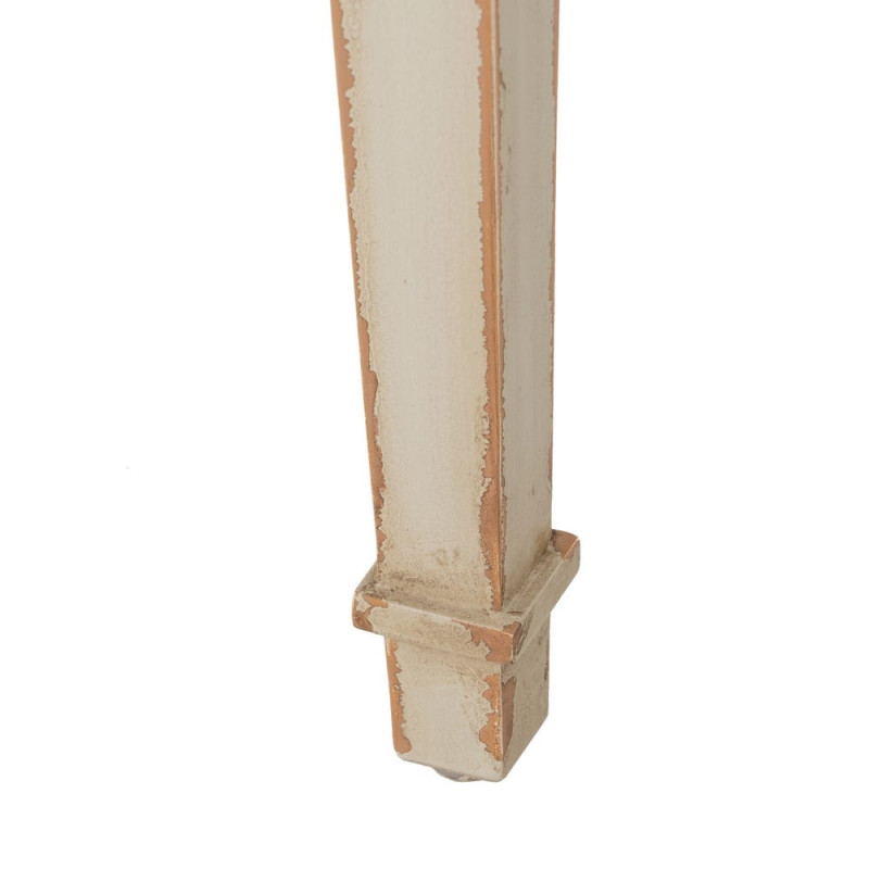 Table de chevet beige effet vieilli en sapin 56x36x68 cm Orelesa Ixia - 11