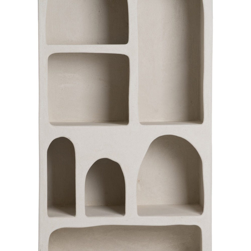 Bibliothèque blanche à niches arrondies en MDF 80x38x170 cm Wilma Ixia - 4