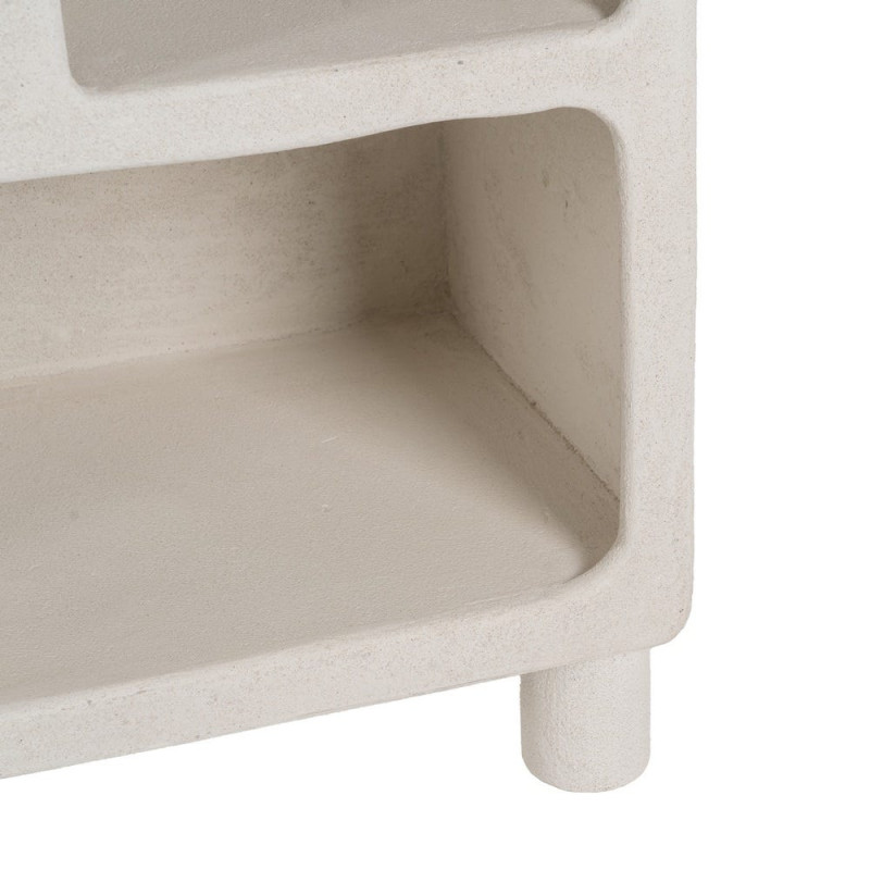 Bibliothèque blanche à niches arrondies en MDF 80x38x170 cm Wilma Ixia - 9