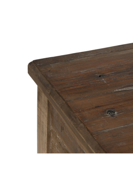 Console drapier 3 tiroirs en sapin brun 184,5 cm Ervenano Ixia - 4