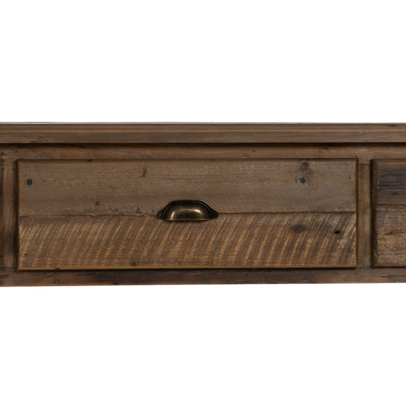 Console drapier 3 tiroirs en sapin brun 184,5 cm Ervenano Ixia - 7