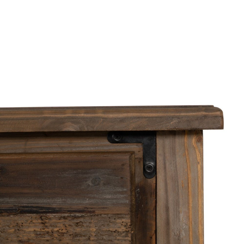 Console drapier 3 tiroirs en sapin brun 184,5 cm Ervenano Ixia - 9