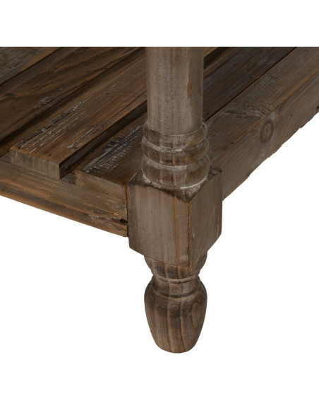 Console drapier 3 tiroirs en sapin brun 184,5 cm Ervenano Ixia - 10