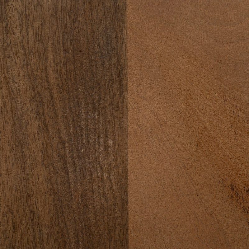 Meuble TV 4 portes en acacia et marbre blanc 200x35x46 cm Havelano Ixia - 9