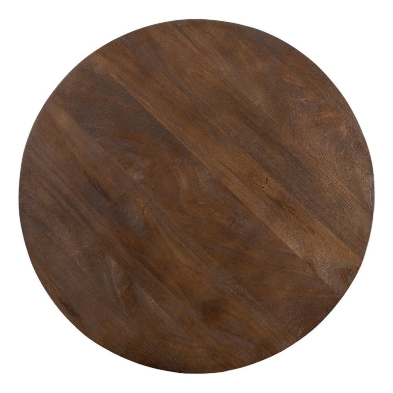 Table basse ronde bois de manguier brun 90 cm Zarelora Ixia - 10