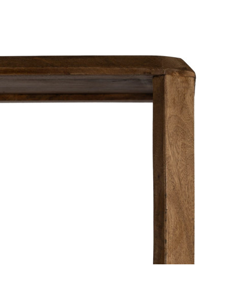 Bibliothèque ouverte 5 niveaux en manguier brun 115x42x195 cm Arelina Ixia - 6