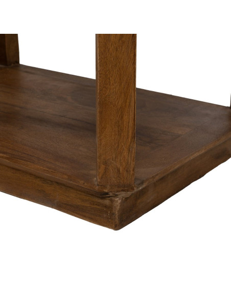 Bibliothèque ouverte 5 niveaux en manguier brun 115x42x195 cm Arelina Ixia - 9