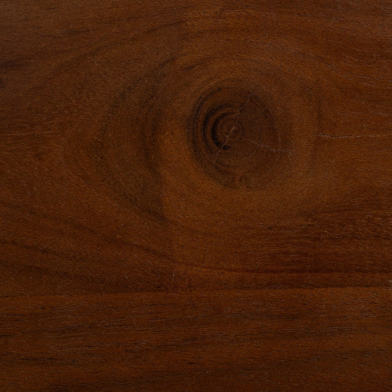 Table à manger 6 personnes en acacia brun 180x90 cm Farenisa Ixia - 3