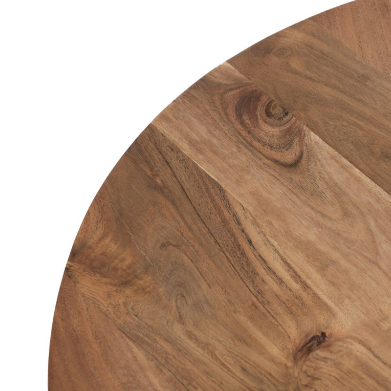 Lot de 2 tables basses gigognes rondes acacia 70/50 cm Arelela Ixia - 5
