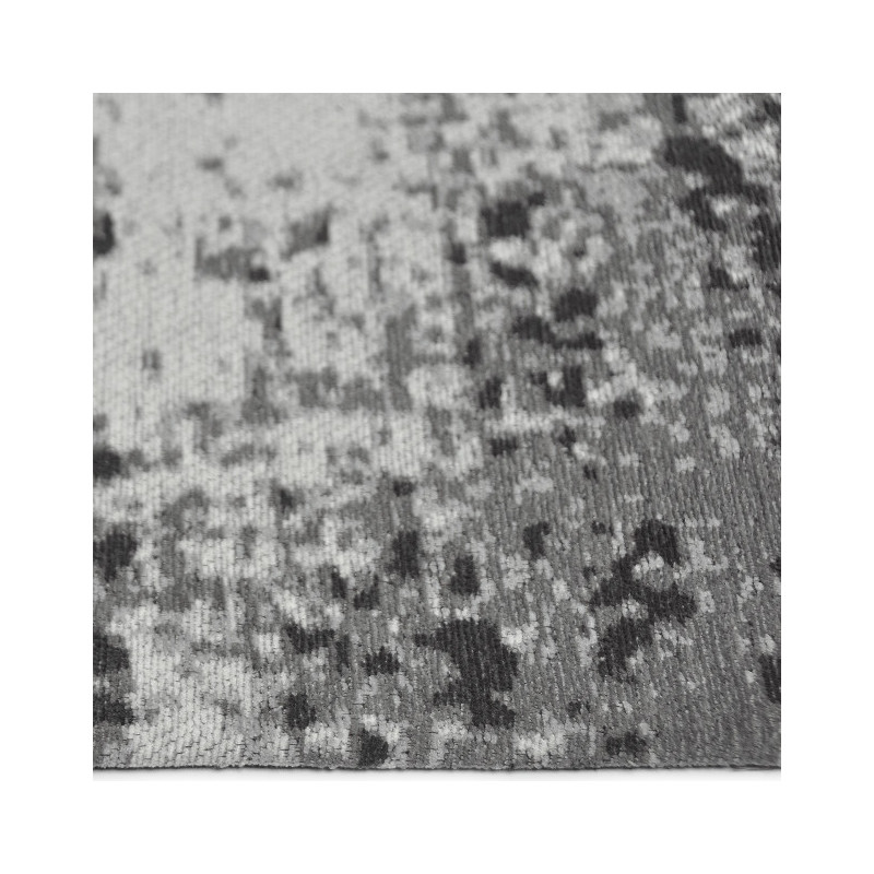 Tapis tissé jacquard gris en coton chenille 190x290 cm Ash  - 3