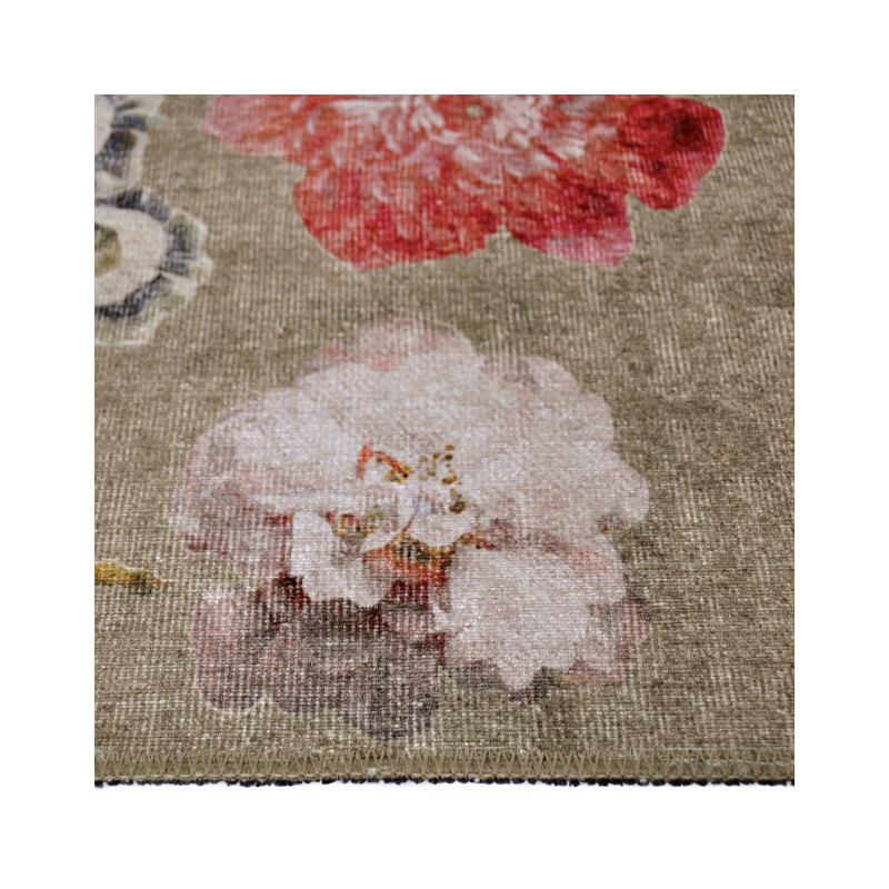 Tapis floral vintage beige 160x230 cm Bouquet  - 3