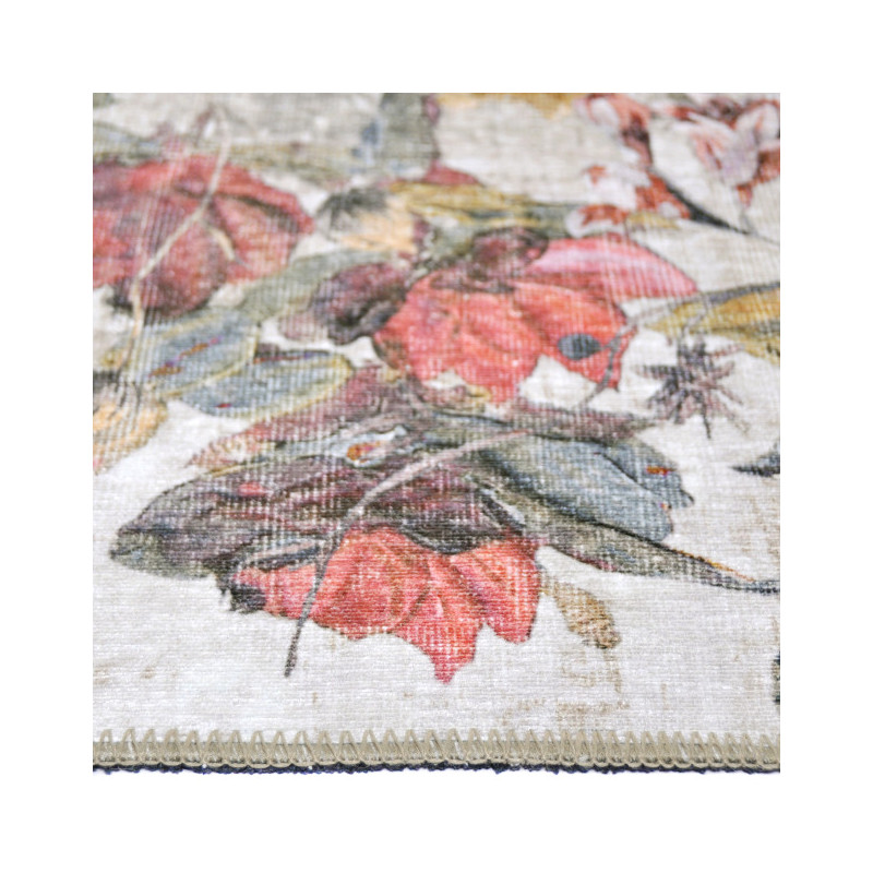 Tapis floral pivoine rose poudré 160x230 cm Bouquet  - 3
