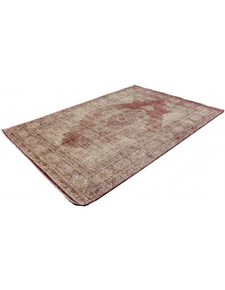Tapis vintage oriental terracotta et beige en polyester 160x230 cm Avignon  - 2