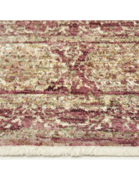 Tapis vintage oriental terracotta et beige en polyester 160x230 cm Avignon  - 3