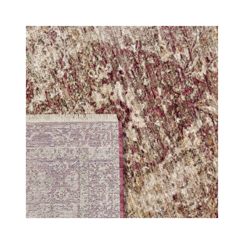 Tapis vintage oriental terracotta et beige en polyester 160x230 cm Avignon  - 4