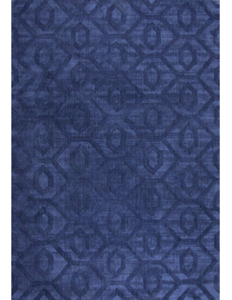 Tapis bleu marine géométrique 190x290 cm Heraklion  - 1