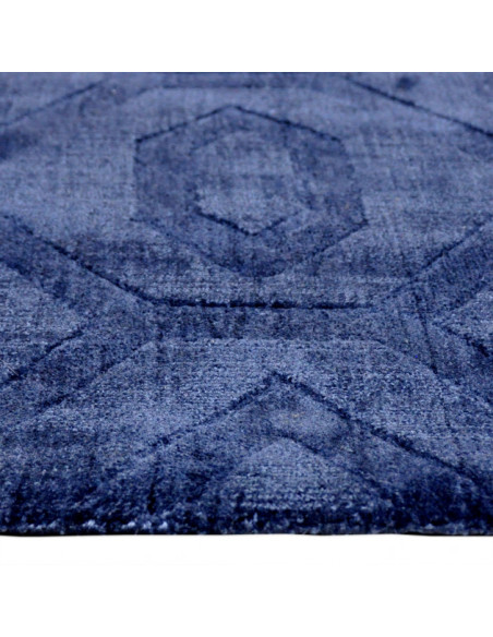 Tapis bleu marine géométrique 190x290 cm Heraklion  - 3