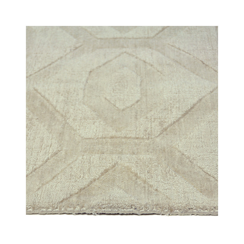 Tapis crème géométrique polyester 160x230 cm Heraklion  - 3