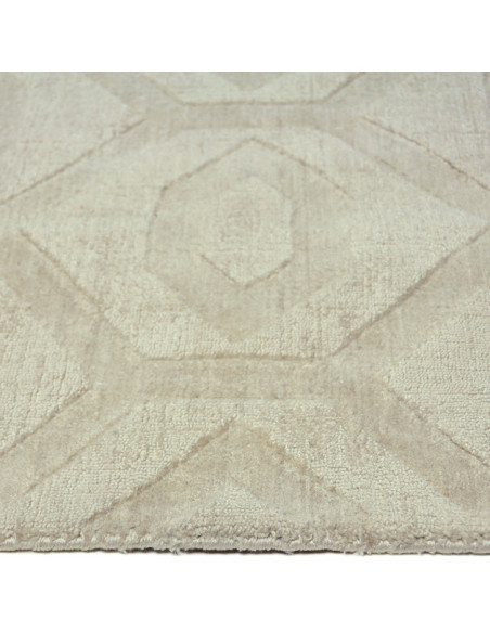 Tapis crème géométrique polyester 160x230 cm Heraklion  - 3