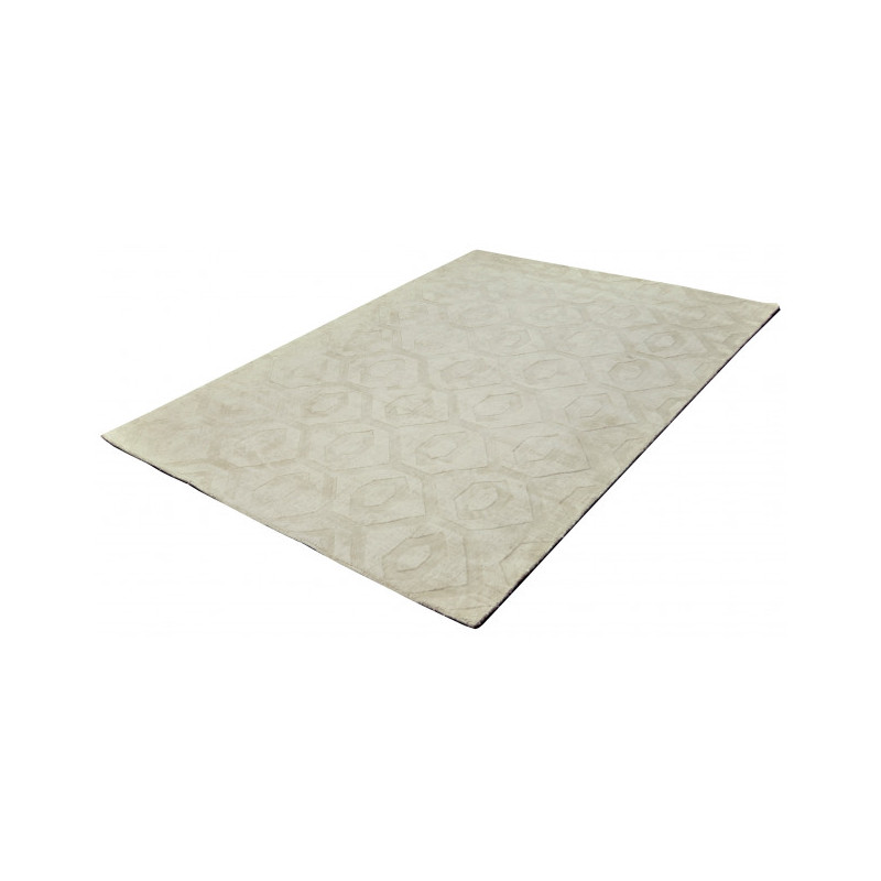 Tapis ivoire géométrique en polyester 190x290 cm Heraklion  - 2