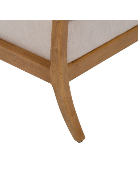 Fauteuil scandinave blanc cassé tissu et bois 65x71x88 cm Tarenano Ixia - 13