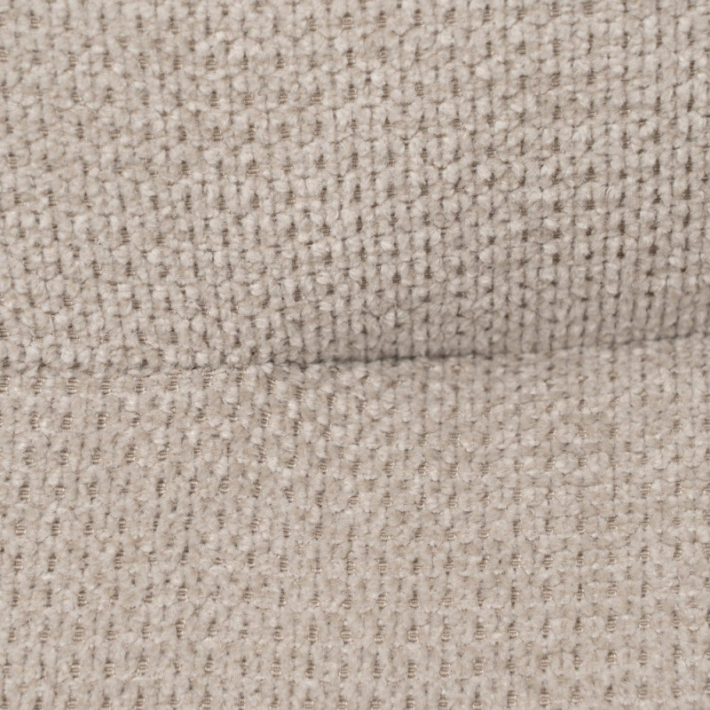Fauteuil enveloppant beige tissu et métal 69x73x79 cm Gorelivo Ixia - 10