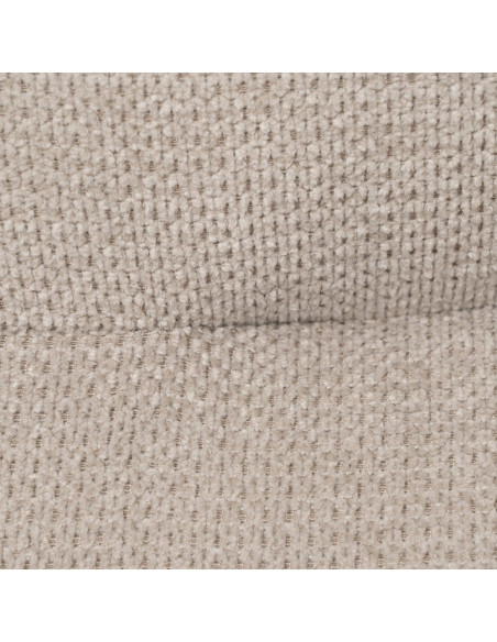 Fauteuil enveloppant beige tissu et métal 69x73x79 cm Gorelivo Ixia - 10
