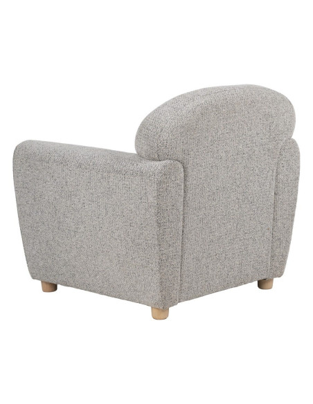 Fauteuil club gris chiné en tissu 81x75x82 cm Orlenivo Ixia - 4