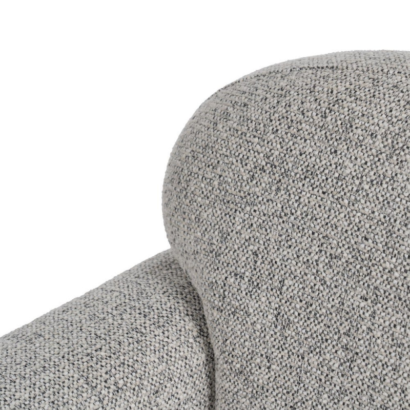 Fauteuil club gris chiné en tissu 81x75x82 cm Orlenivo Ixia - 7