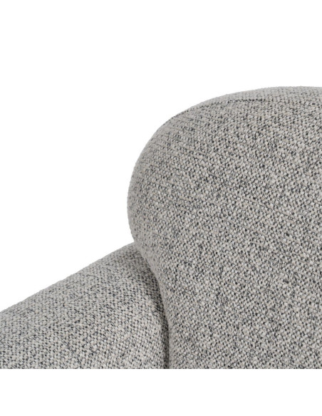 Fauteuil club gris chiné en tissu 81x75x82 cm Orlenivo Ixia - 7