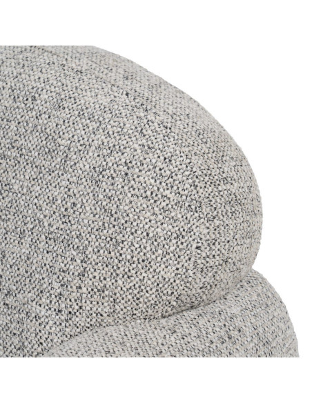 Fauteuil club gris chiné en tissu 81x75x82 cm Orlenivo Ixia - 8