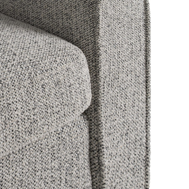 Fauteuil club gris chiné en tissu 81x75x82 cm Orlenivo Ixia - 9